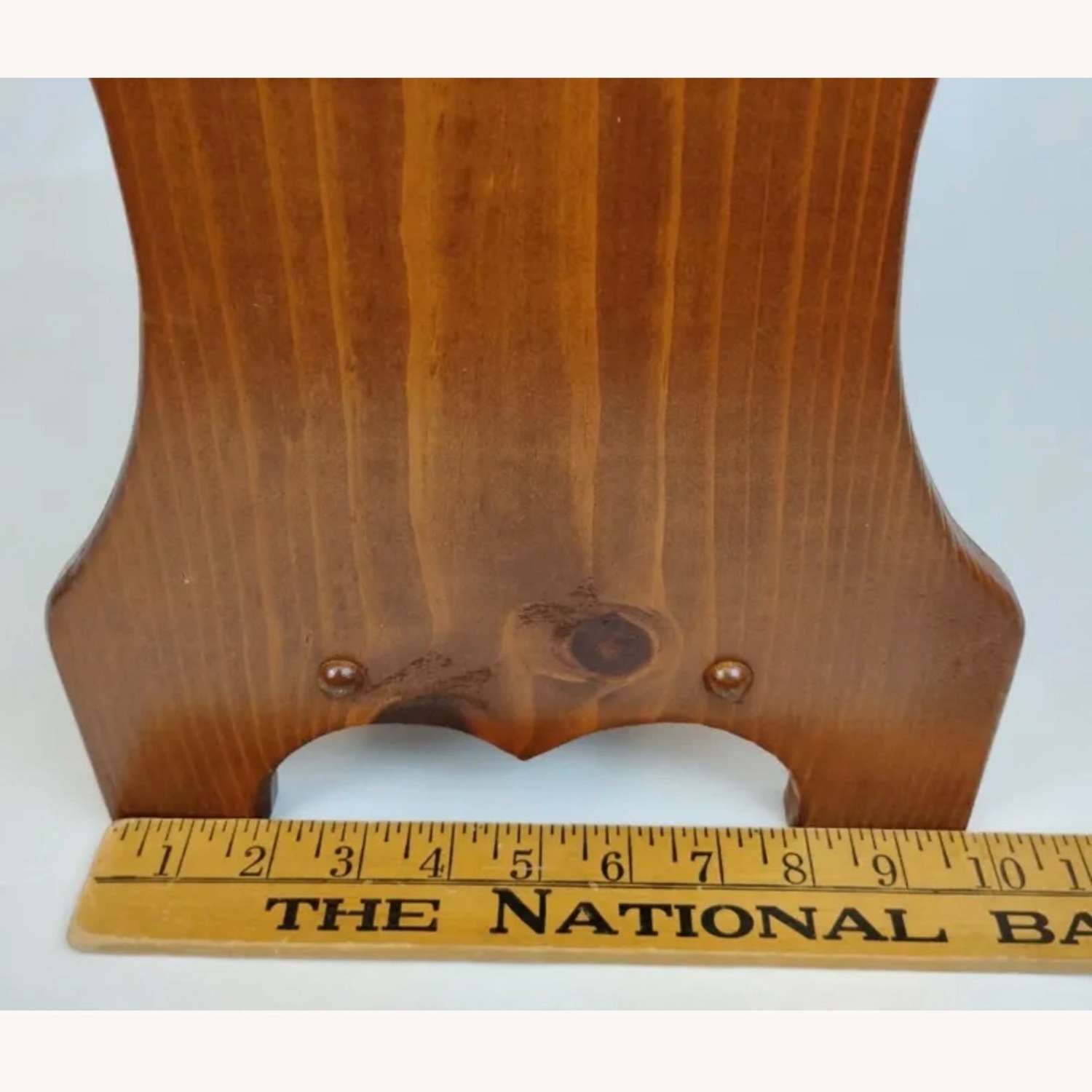 Vintage/Antique Natural Wood Side Table/ storage - image-6