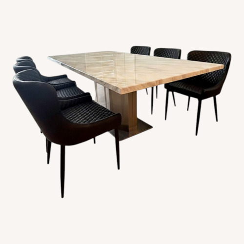 Used White Dining Set for sale on AptDeco