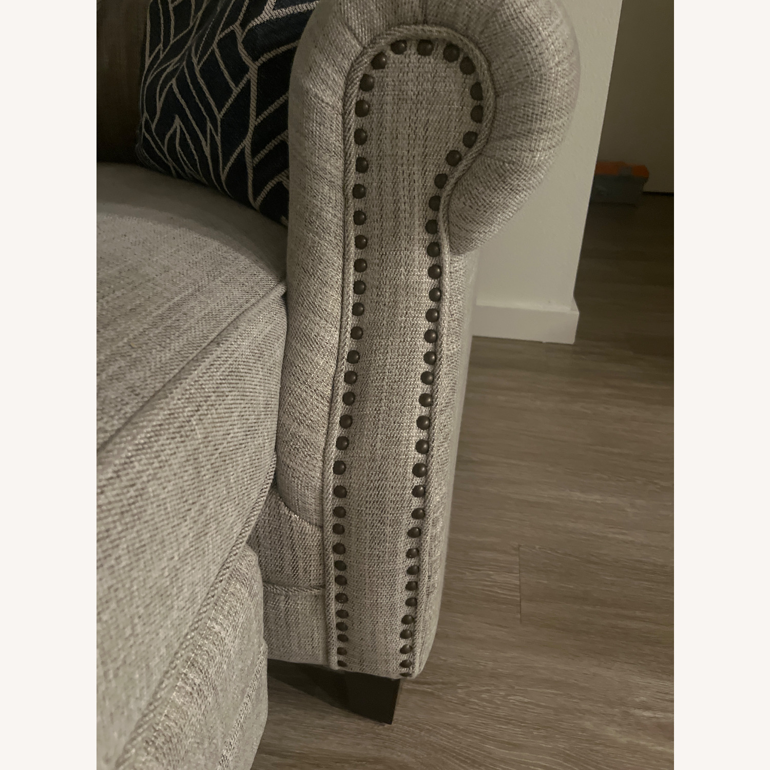 Light Gray L-Shaped Couch - image-3