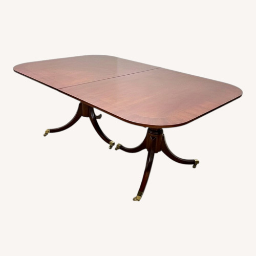Used Baker Furniture Georgian Banded Mahogany Table for sale on AptDeco