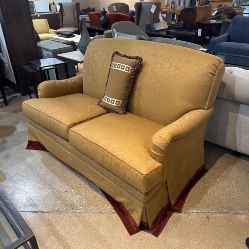 Used Kravet Traditional Damask Fabric Loveseat for sale on AptDeco