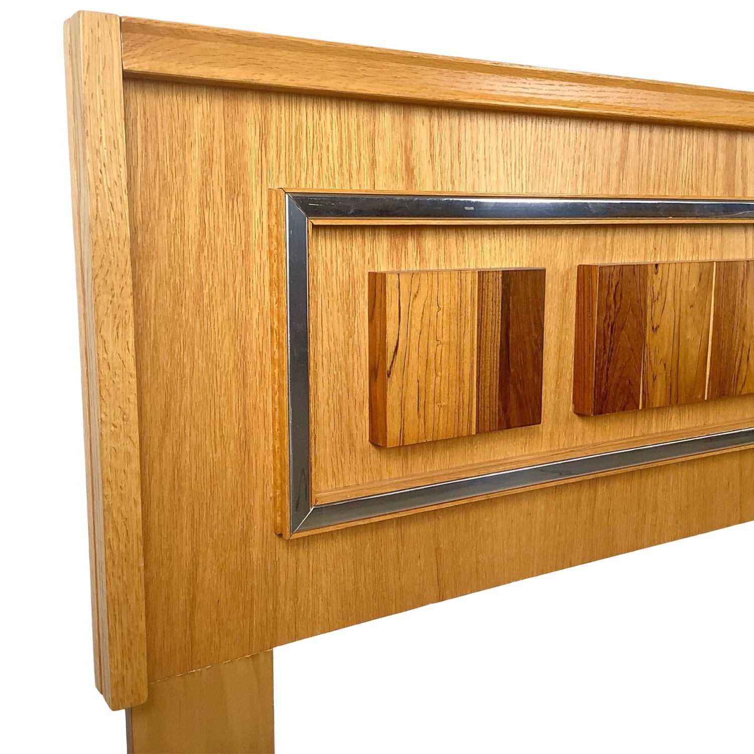 Vintage Modern Mixed wood Headboard- Queen - image-2