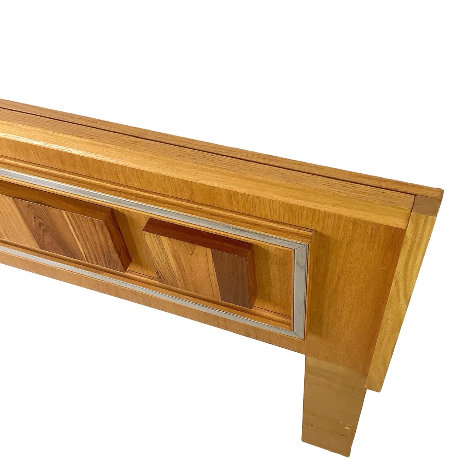 Vintage Modern Mixed wood Headboard- Queen - image-7