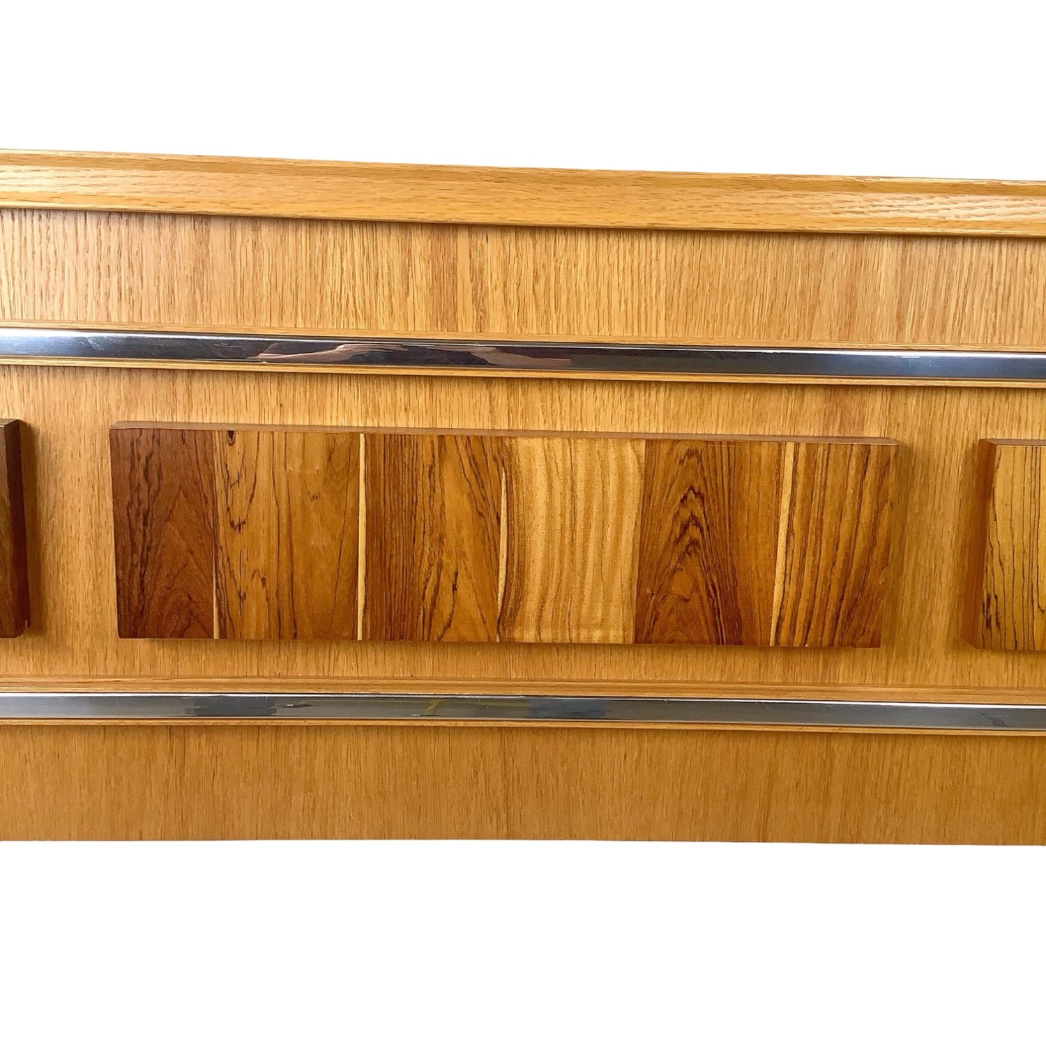 Vintage Modern Mixed wood Headboard- Queen - image-3