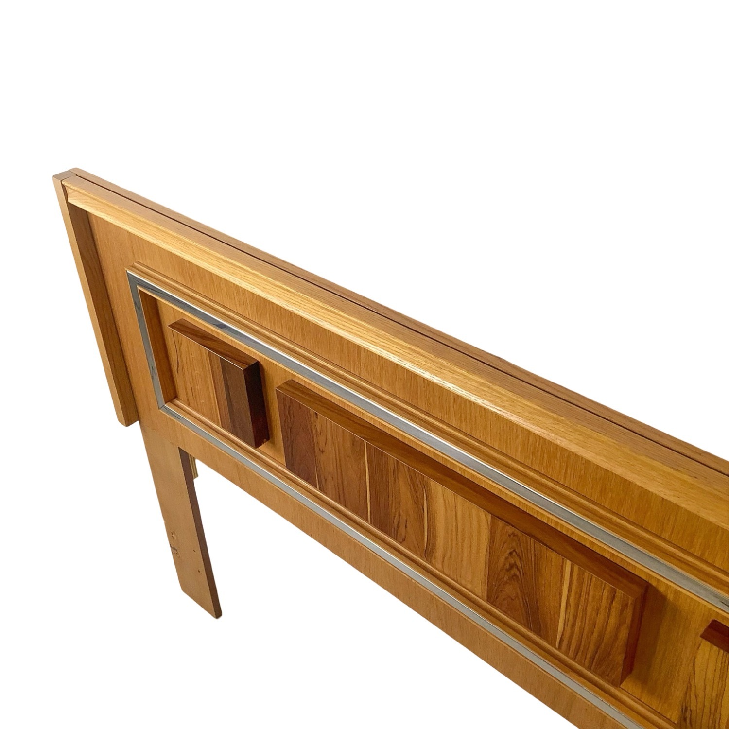 Vintage Modern Mixed wood Headboard- Queen - image-6