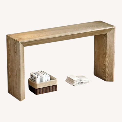 Used Bed Bath & Beyond Modern Wood Console Table for sale on AptDeco