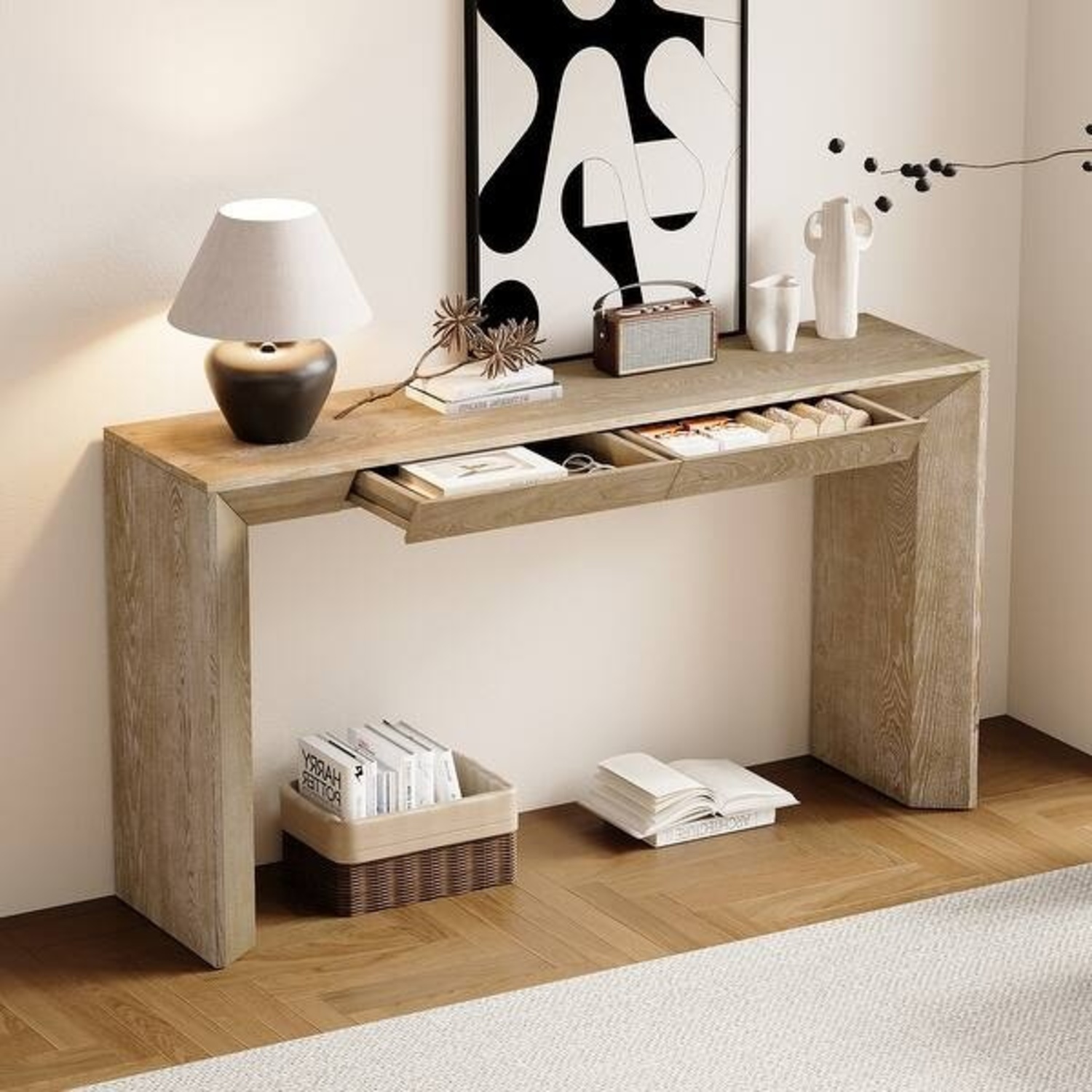 Bed Bath & Beyond Modern Wood Console Table - image-7
