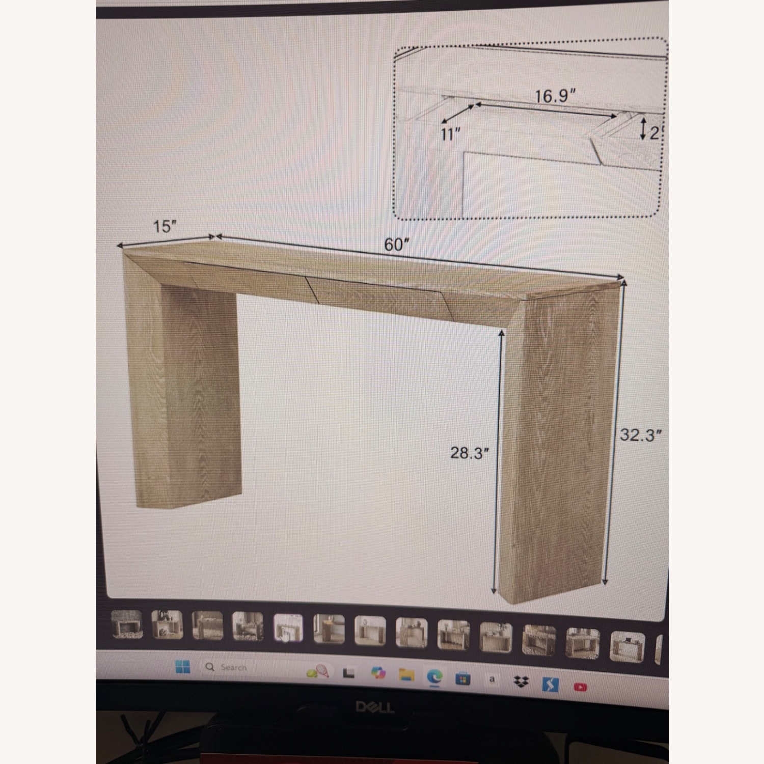 Bed Bath & Beyond Modern Wood Console Table - image-5