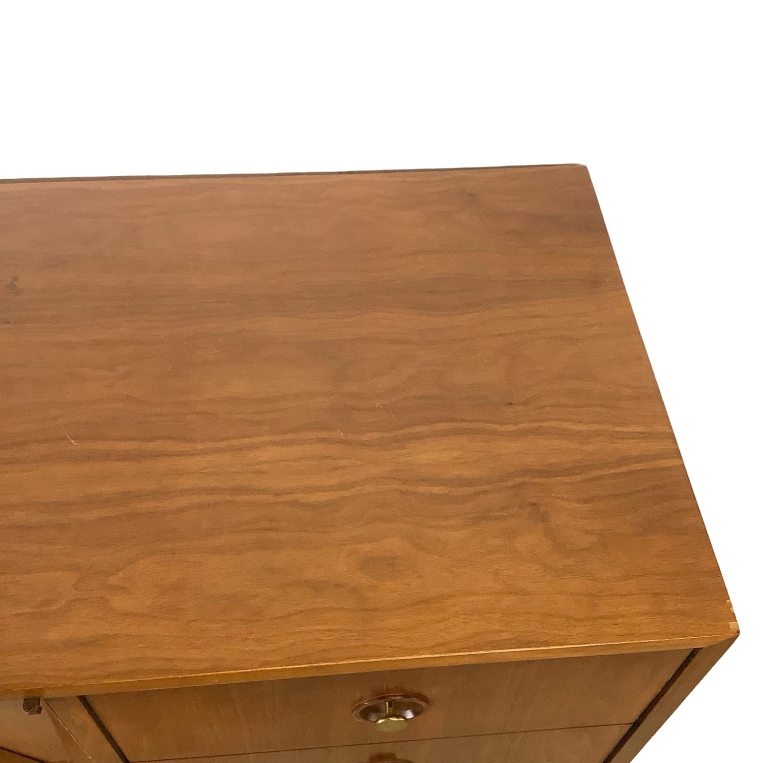 Mid-Century "Harlequin" Sculpted Walnut Dresser - image-5