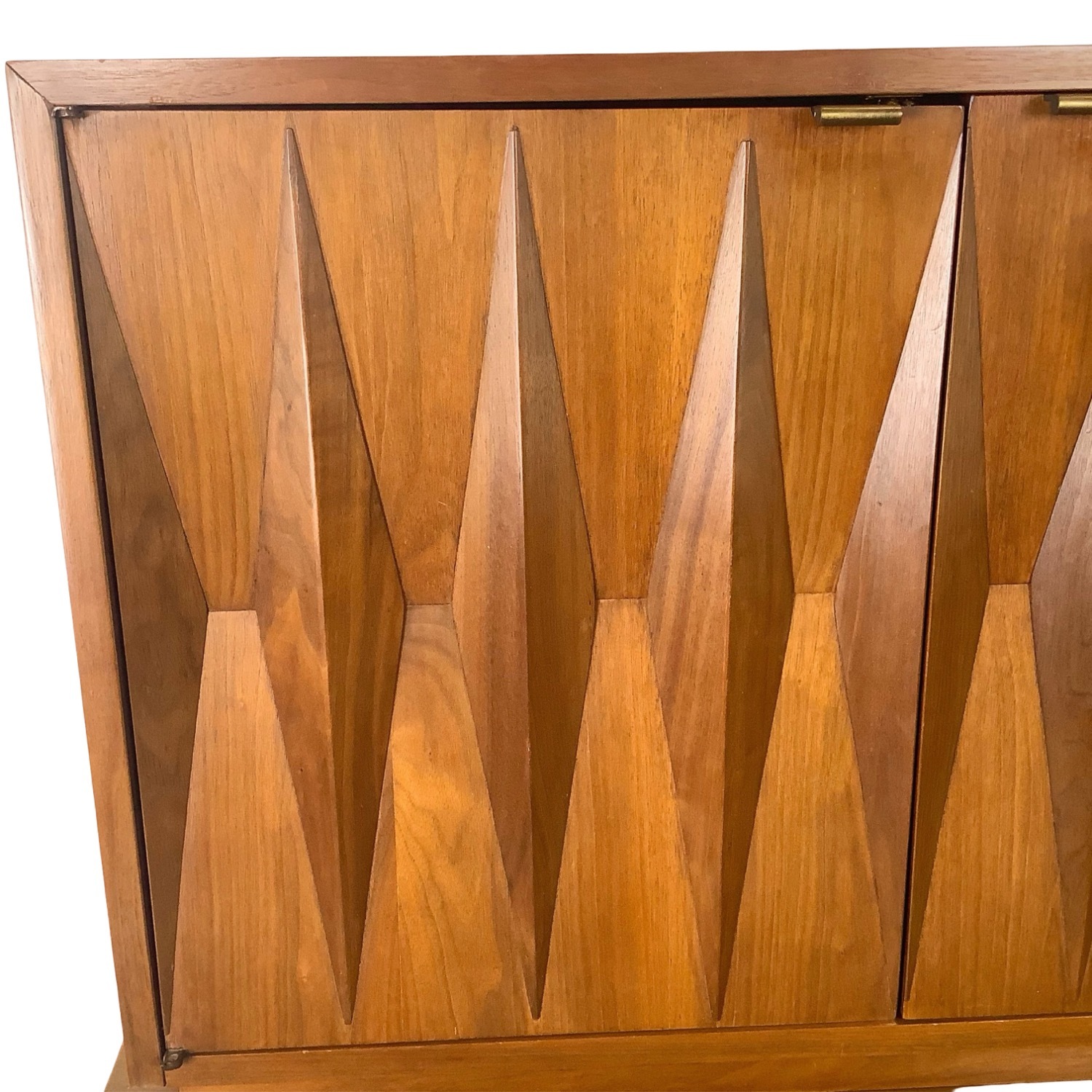 Mid-Century Walnut "Harlequin" Highboy Dresser  - image-5