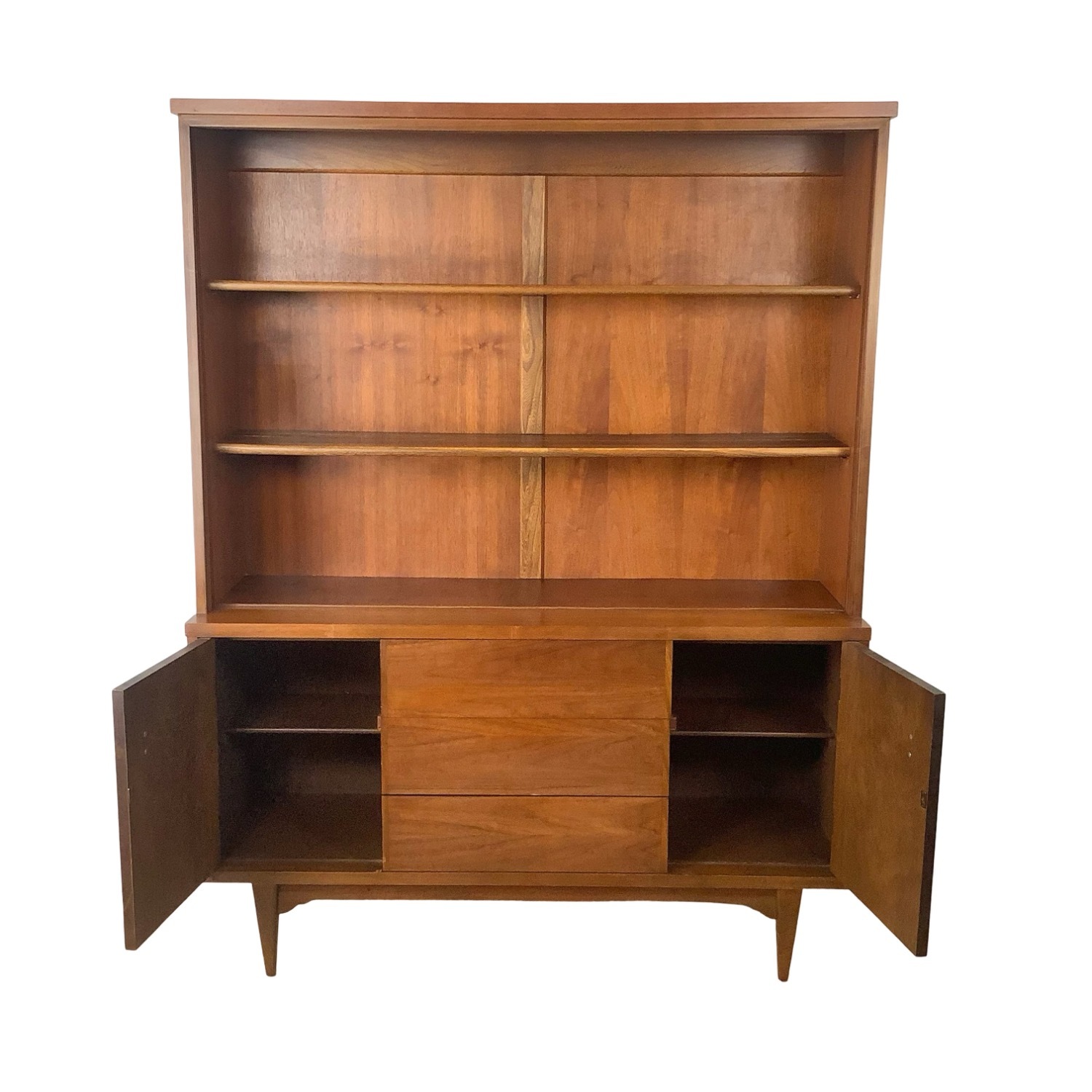 Vintage Mid-Century Modern Walnut Hutch - image-14
