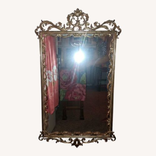 Used Vintage/Antique Brass Rococco Mirror for sale on AptDeco