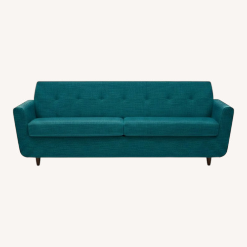 Used Joybird Hughes Turquoise Fabric Queen Sleeper Sofa for sale on AptDeco