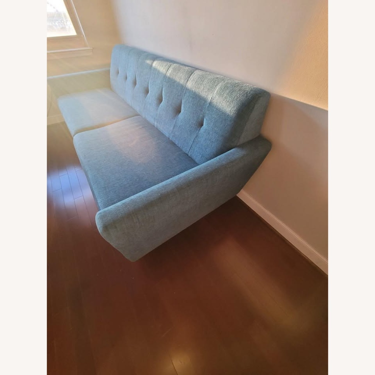 Joybird Hughes Turquoise Fabric Queen Sleeper Sofa - image-8