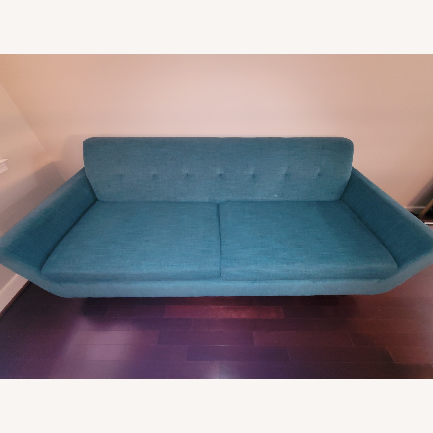 Joybird Hughes Turquoise Fabric Queen Sleeper Sofa - image-4