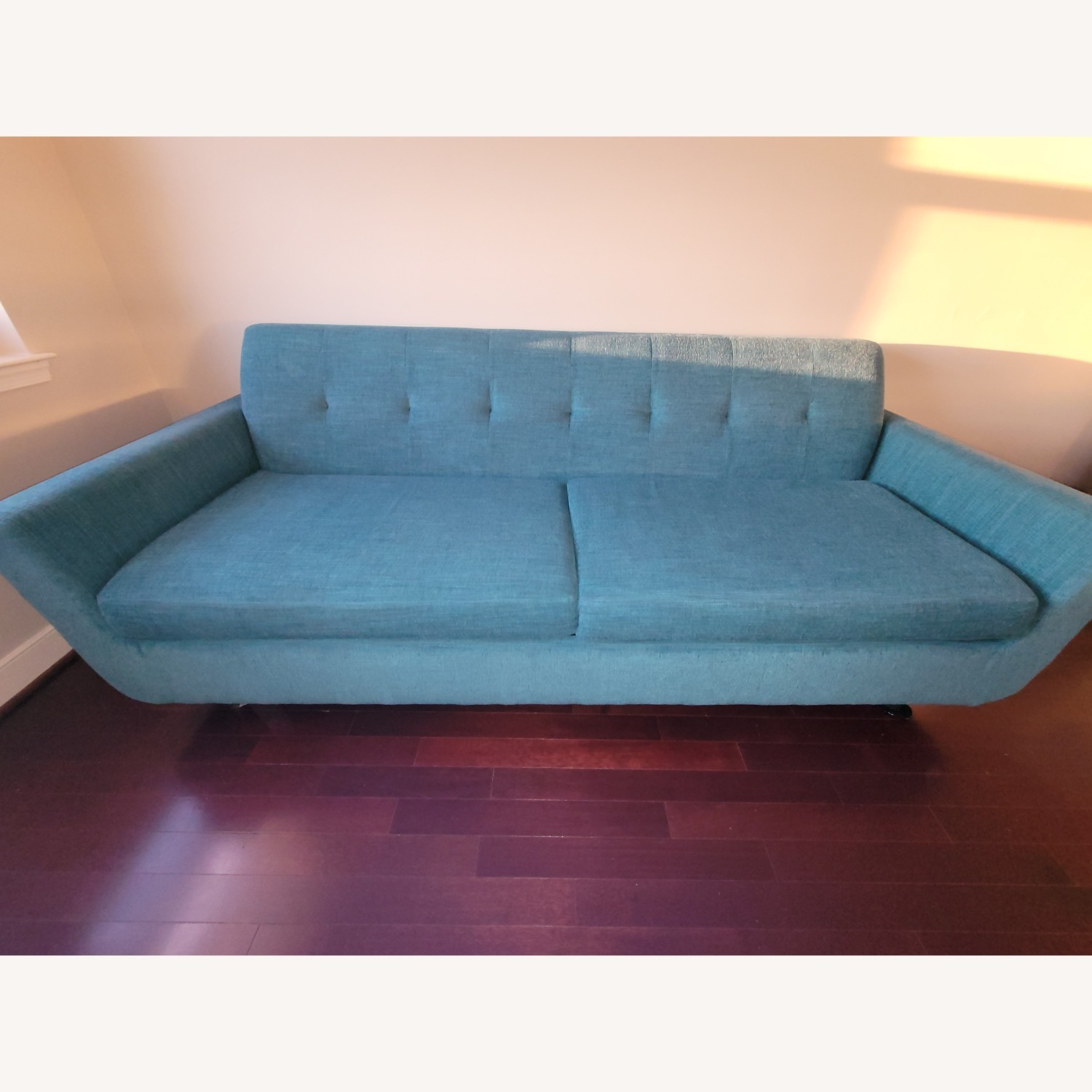 Joybird Hughes Turquoise Fabric Queen Sleeper Sofa - image-3