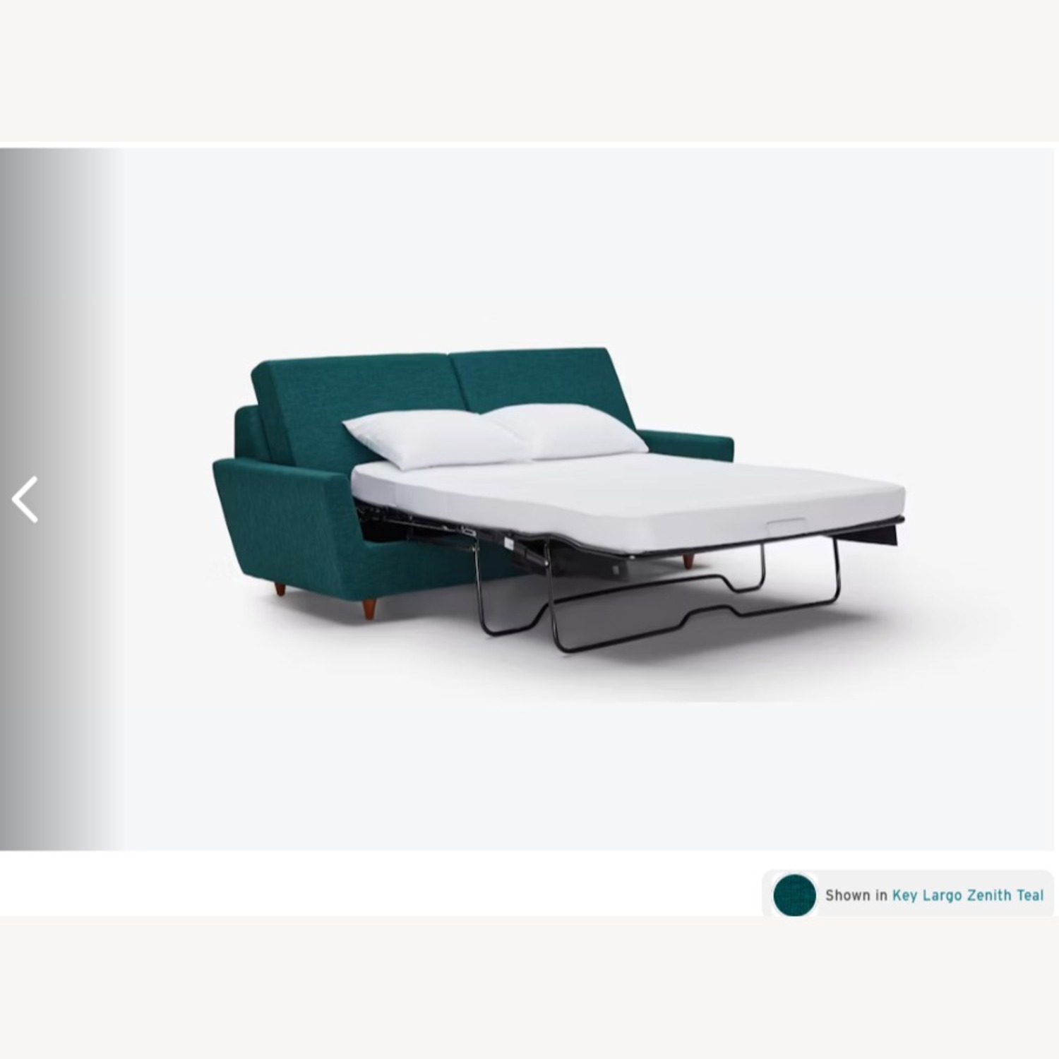 Joybird Hughes Turquoise Fabric Queen Sleeper Sofa - image-7