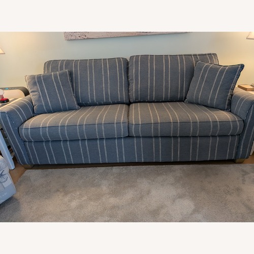 Used Bridgeport Blue 3+ Seater Sofa for sale on AptDeco
