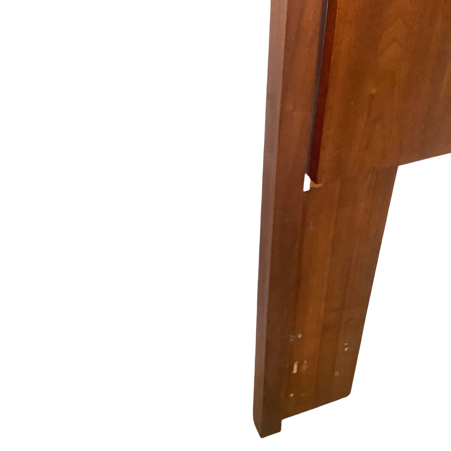 Mid-Century Walnut Headboard W Chrome Trim - image-14