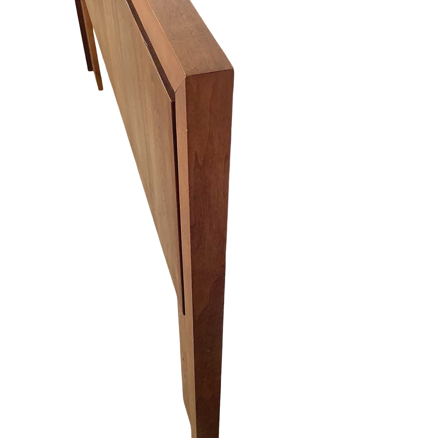Mid-Century Walnut Headboard W Chrome Trim - image-15