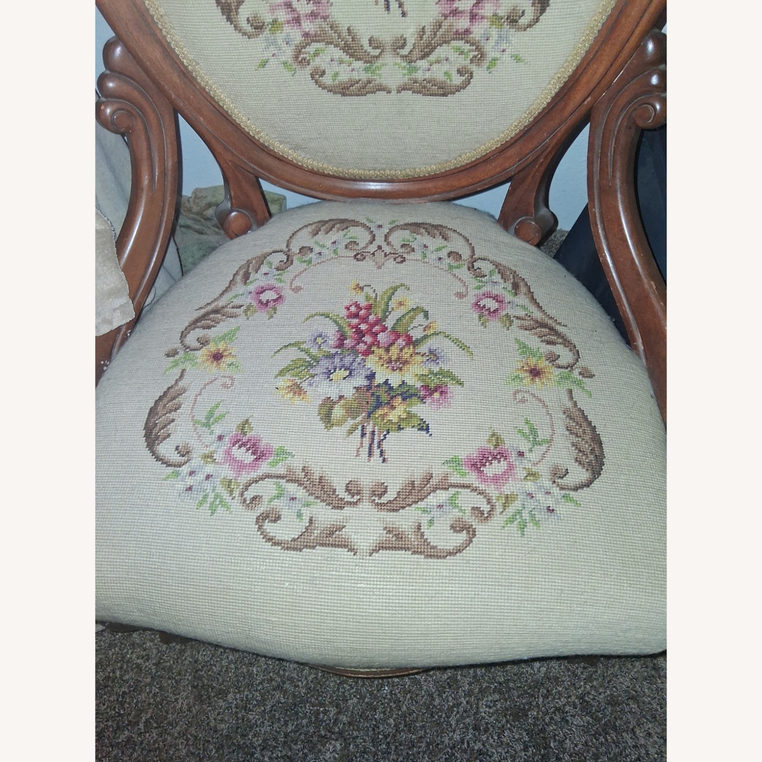 Vintage/Antique Accent Chair - image-1