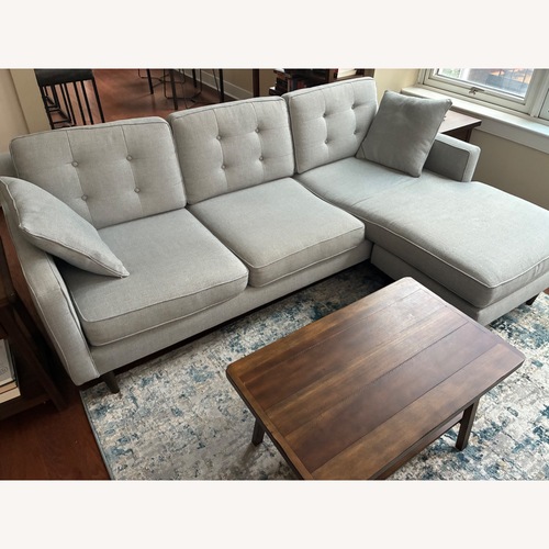 Used West Elm Drake Mid Century 86" Flip Sectional, Poly, Twill for sale on AptDeco