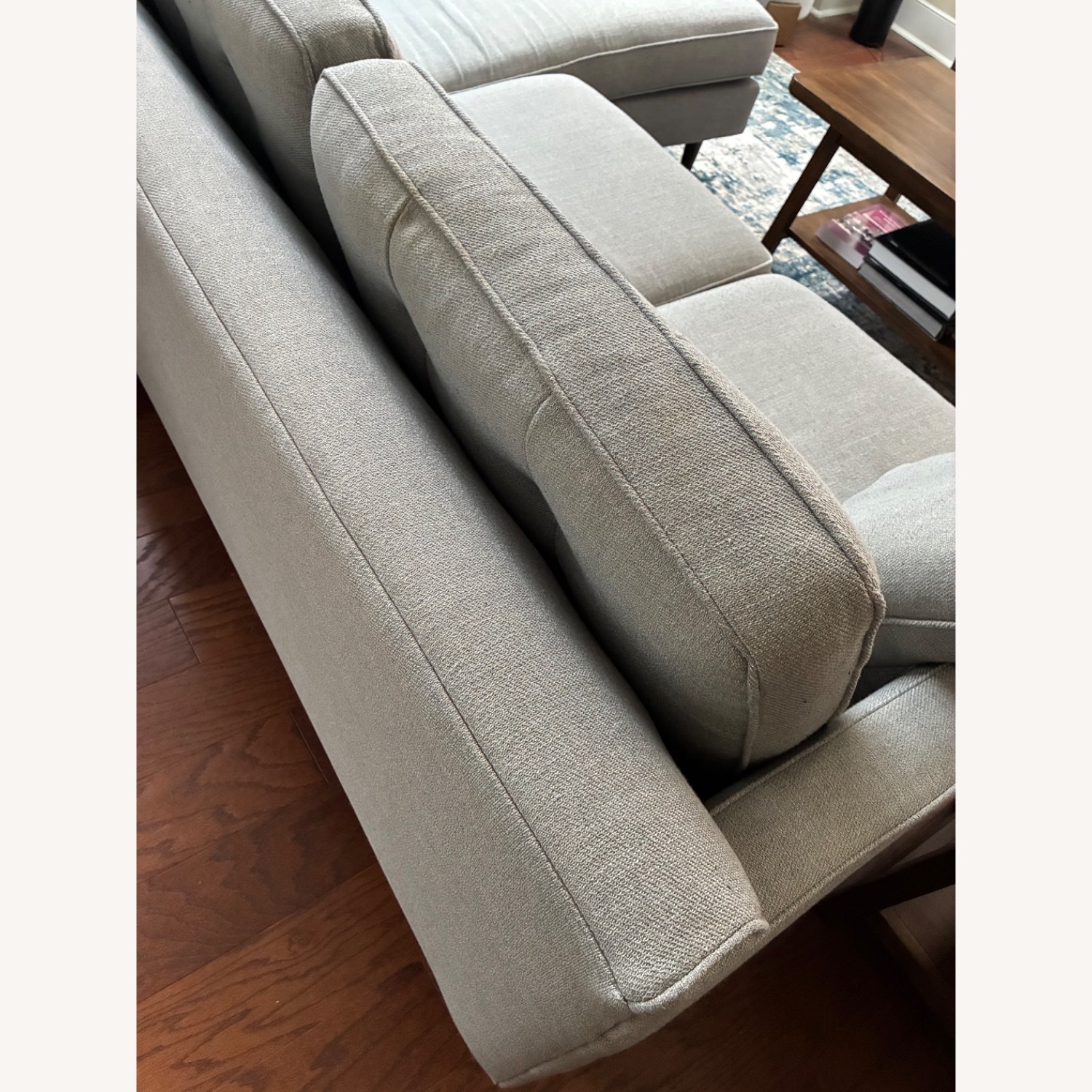 West Elm Drake Mid Century 86" Flip Sectional, Poly, Twill - image-4
