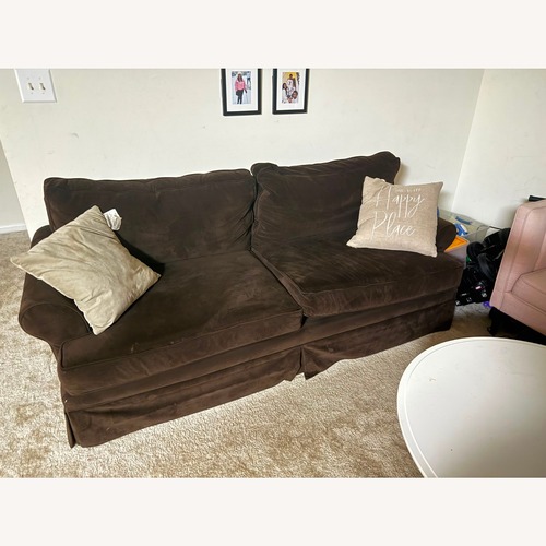 Used Dark Brown Fabric 3+ Piece Sectional for sale on AptDeco