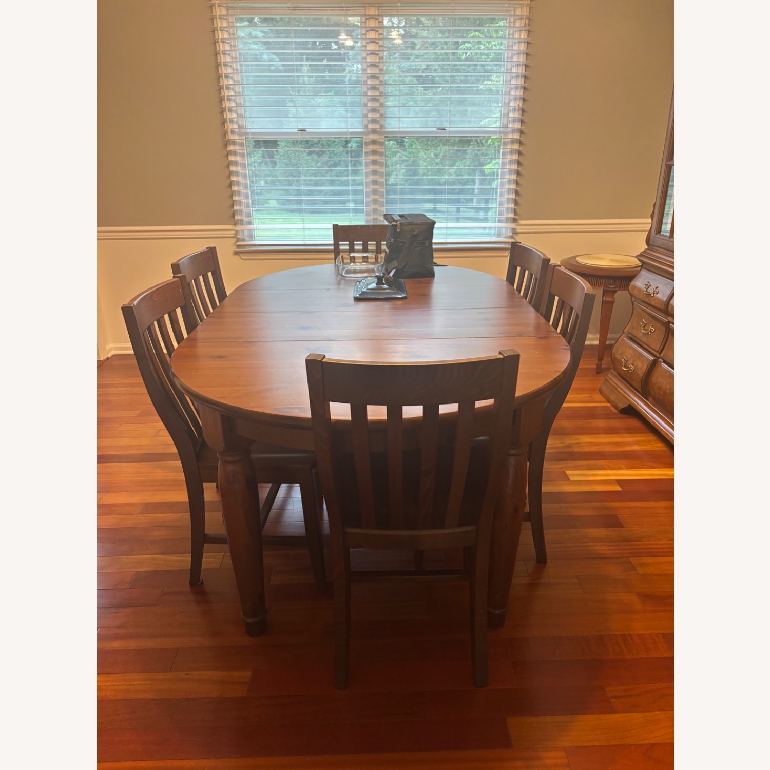 Pottery Barn Dark Brown Dining Table - image-3
