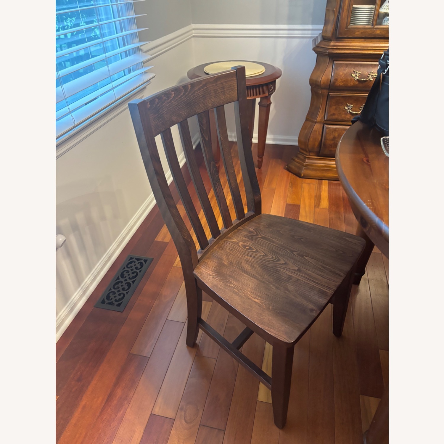 Pottery Barn Dark Brown Dining Table - image-5