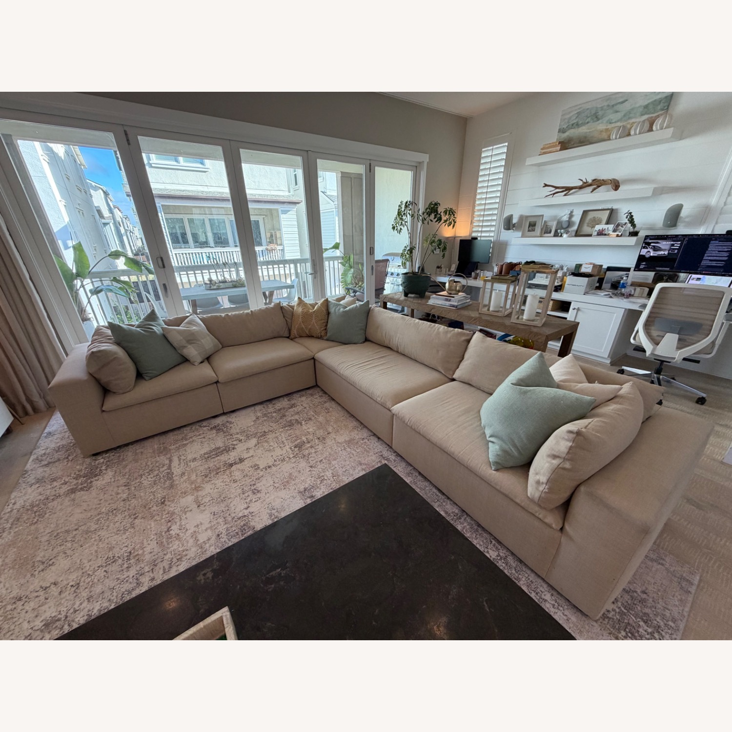 Natural/Modern 5 Piece Sectional - image-1