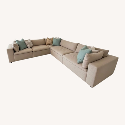Used Natural/Modern 5 Piece Sectional for sale on AptDeco