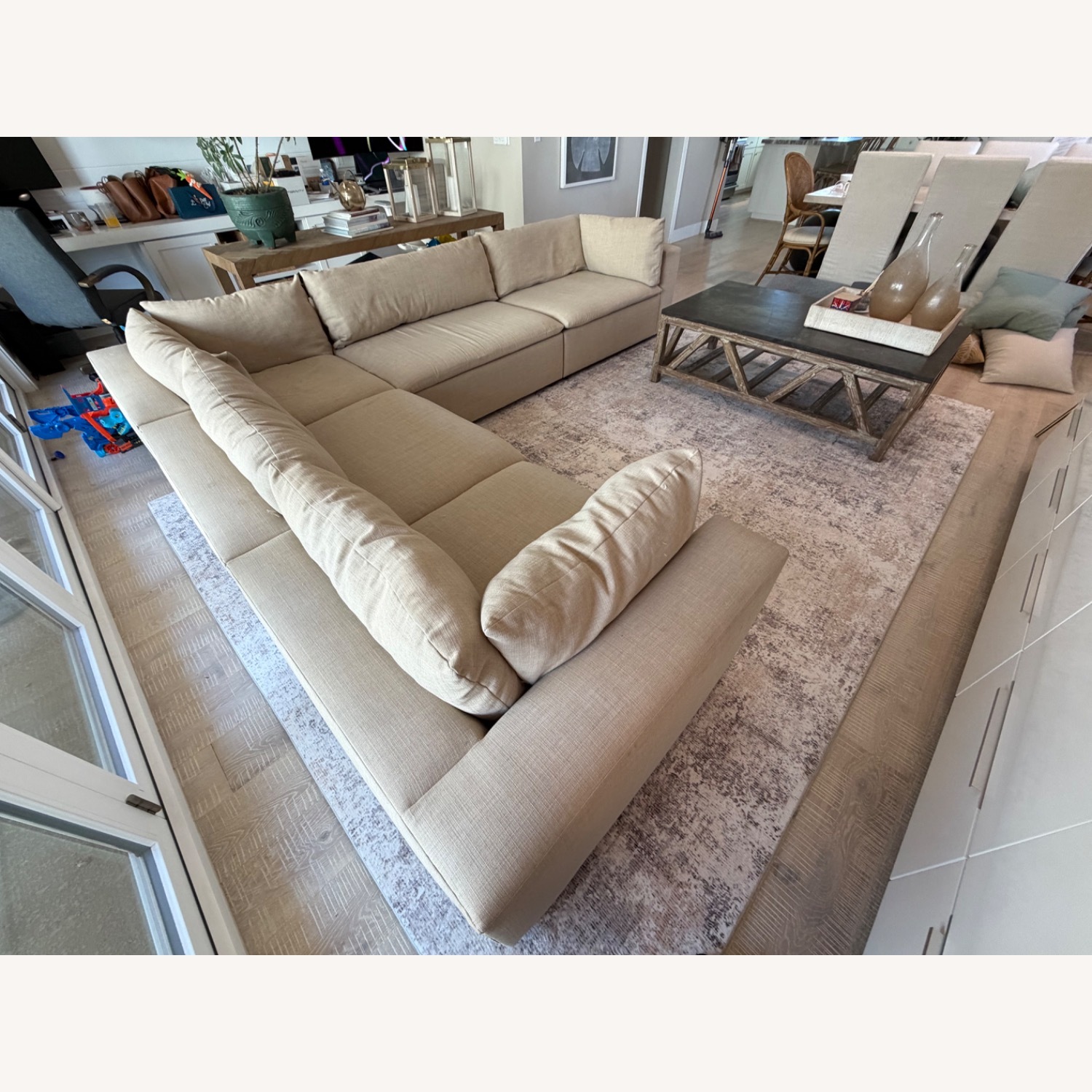 Natural/Modern 5 Piece Sectional - image-3