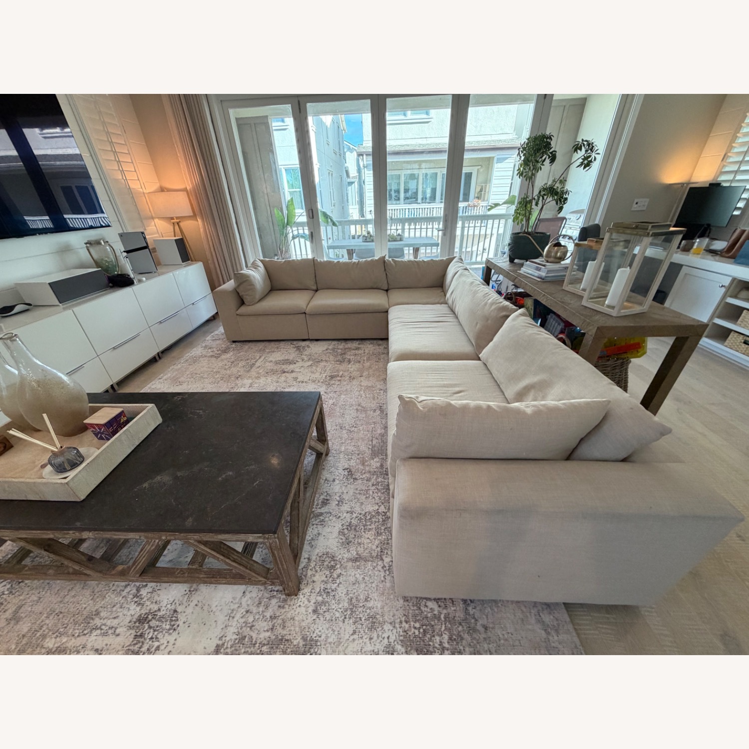 Natural/Modern 5 Piece Sectional - image-4