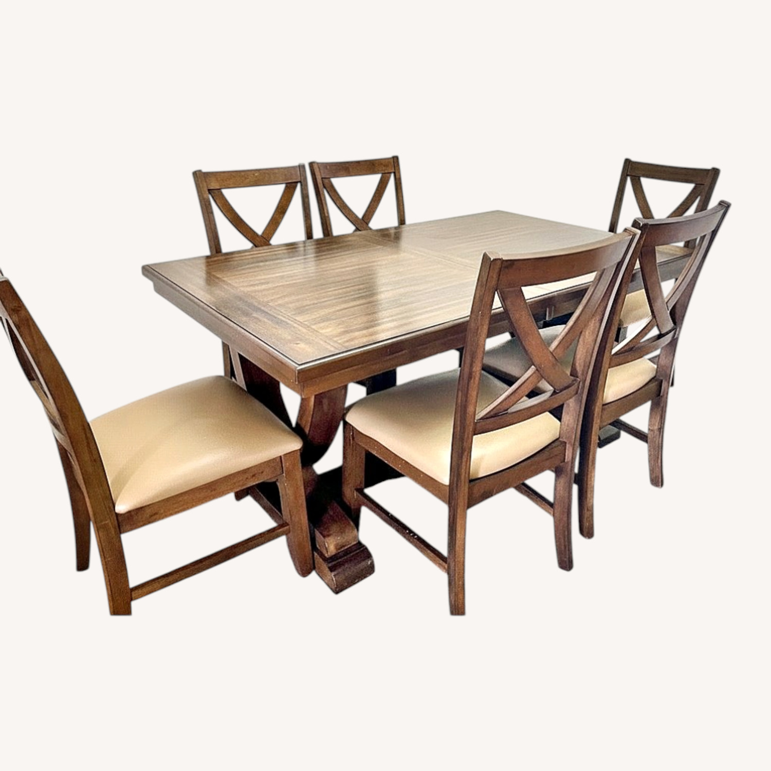 Costco Wooden Extendable Dining Set - image-4