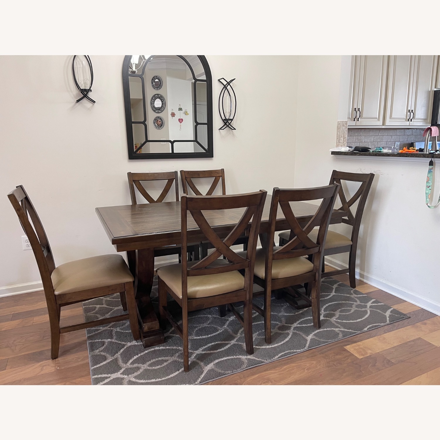 Costco Wooden Extendable Dining Set - image-3