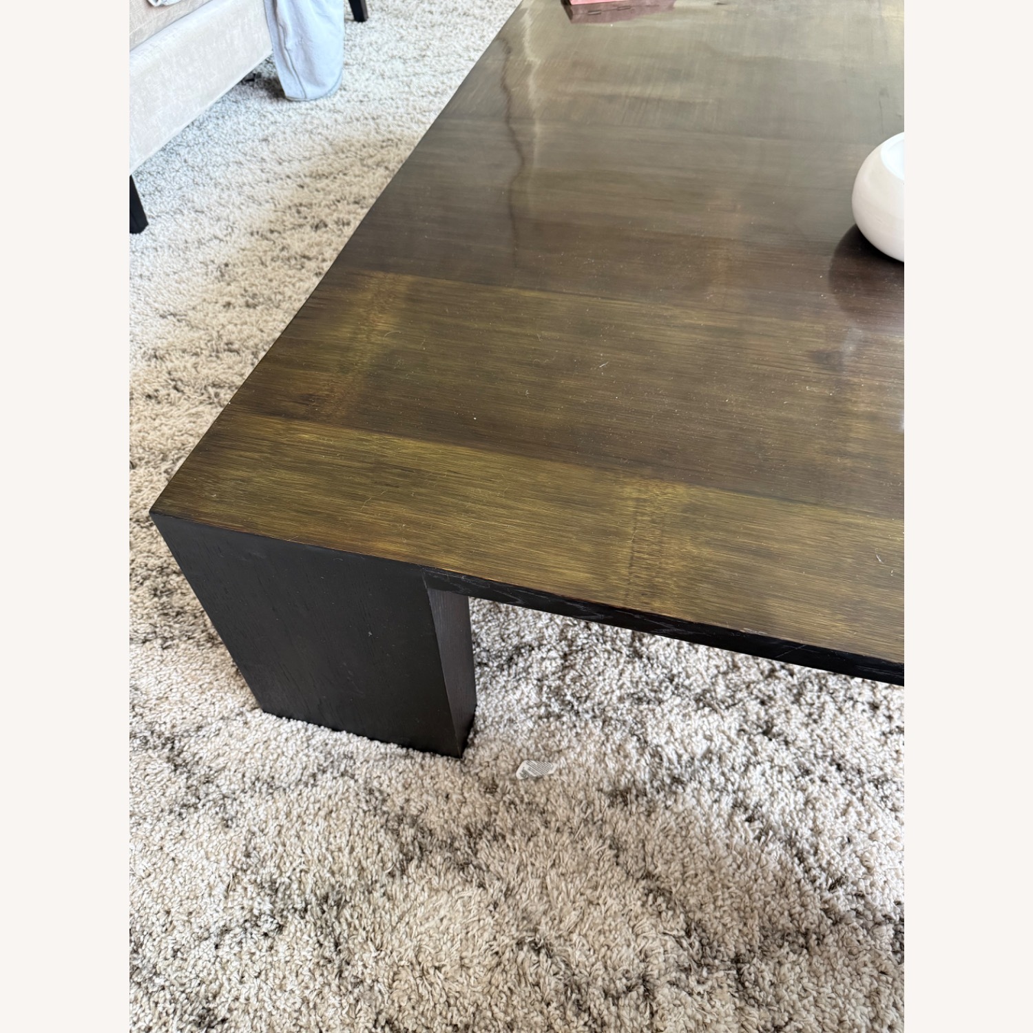 Parsons-style Square Block Coffee Table  - image-3
