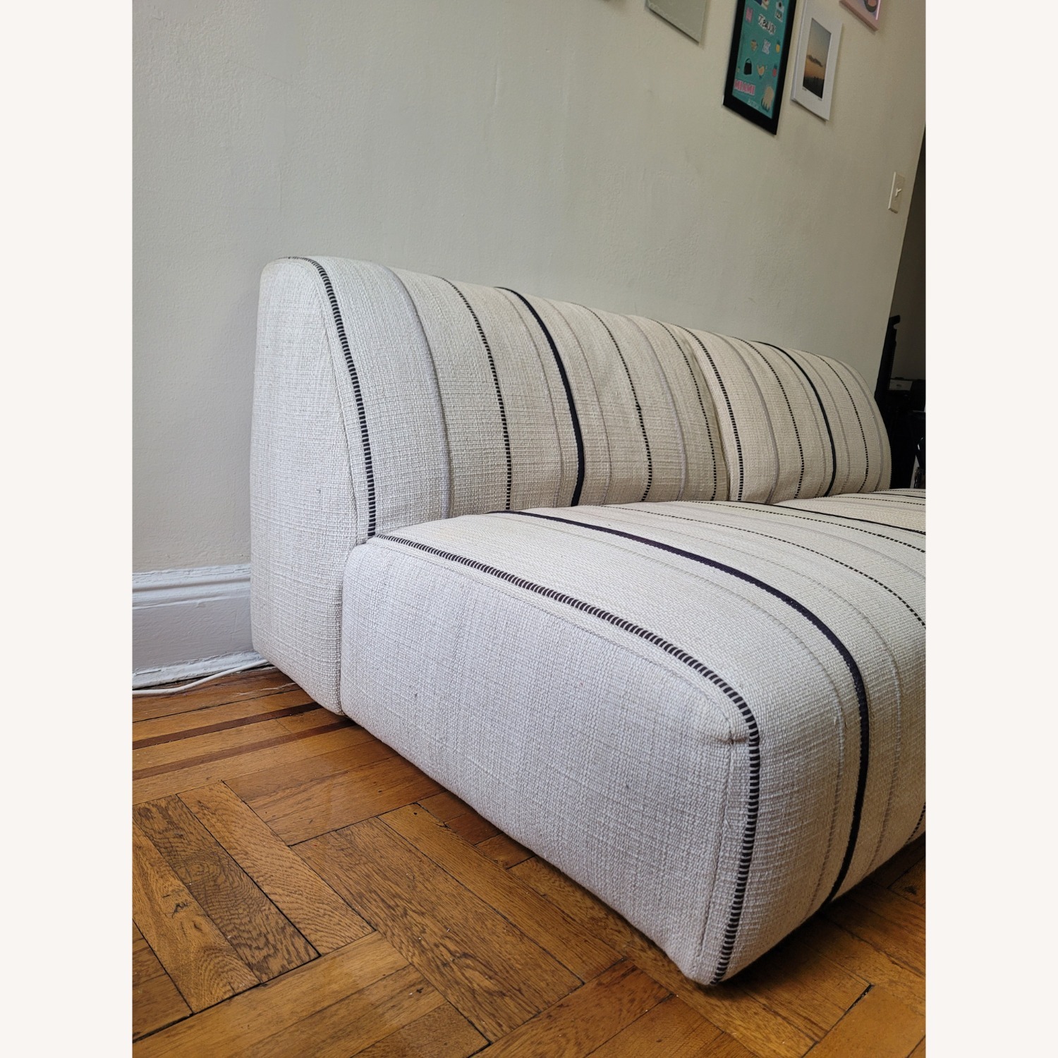 Crate & Barrel Cotton 2 Seater Sofa - image-3