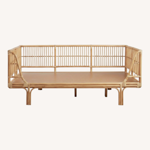 Used World Market Honey Rattan Daybed Frame for sale on AptDeco