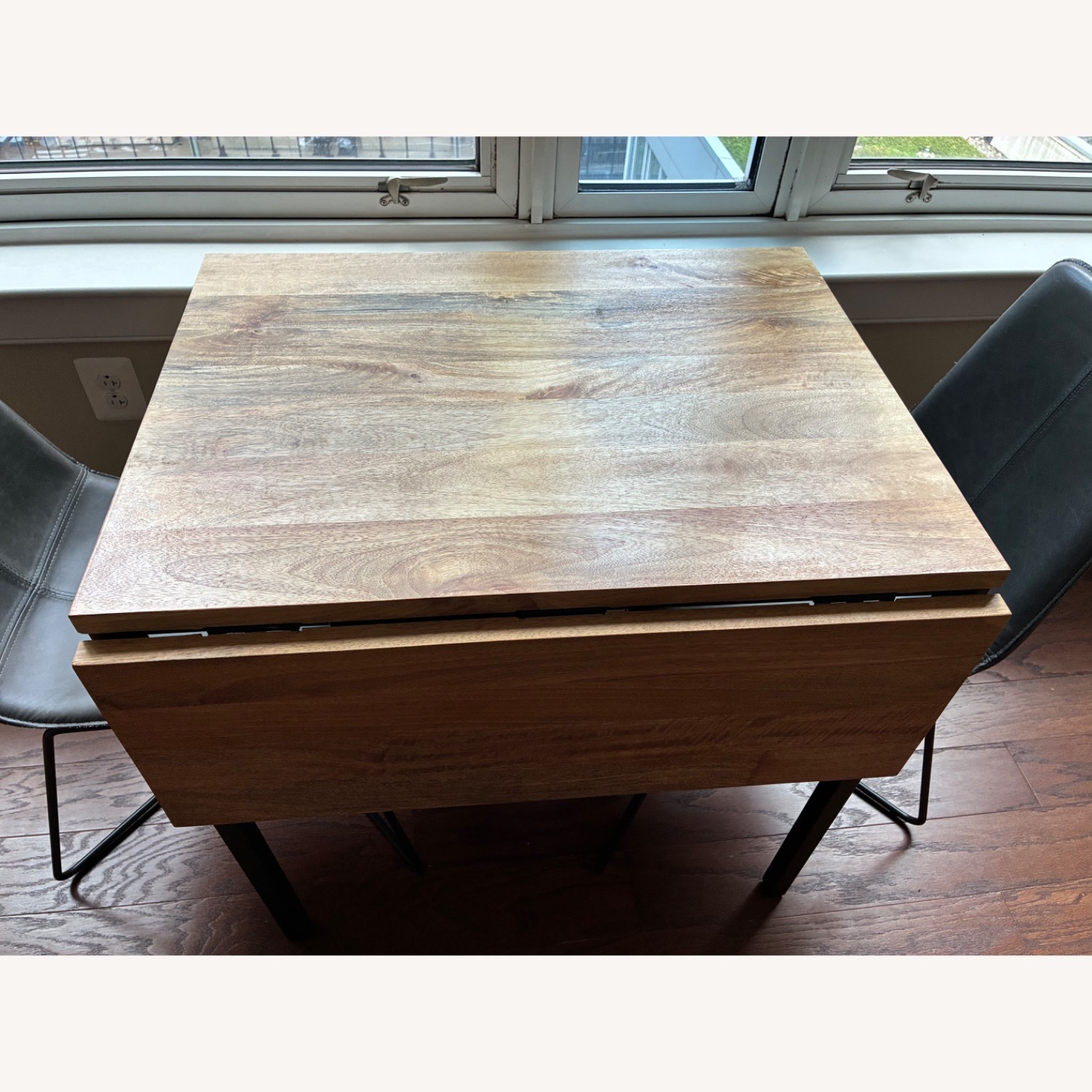 West Elm Box Frame Drop Leaf Extendable Table (24"–48") - image-3