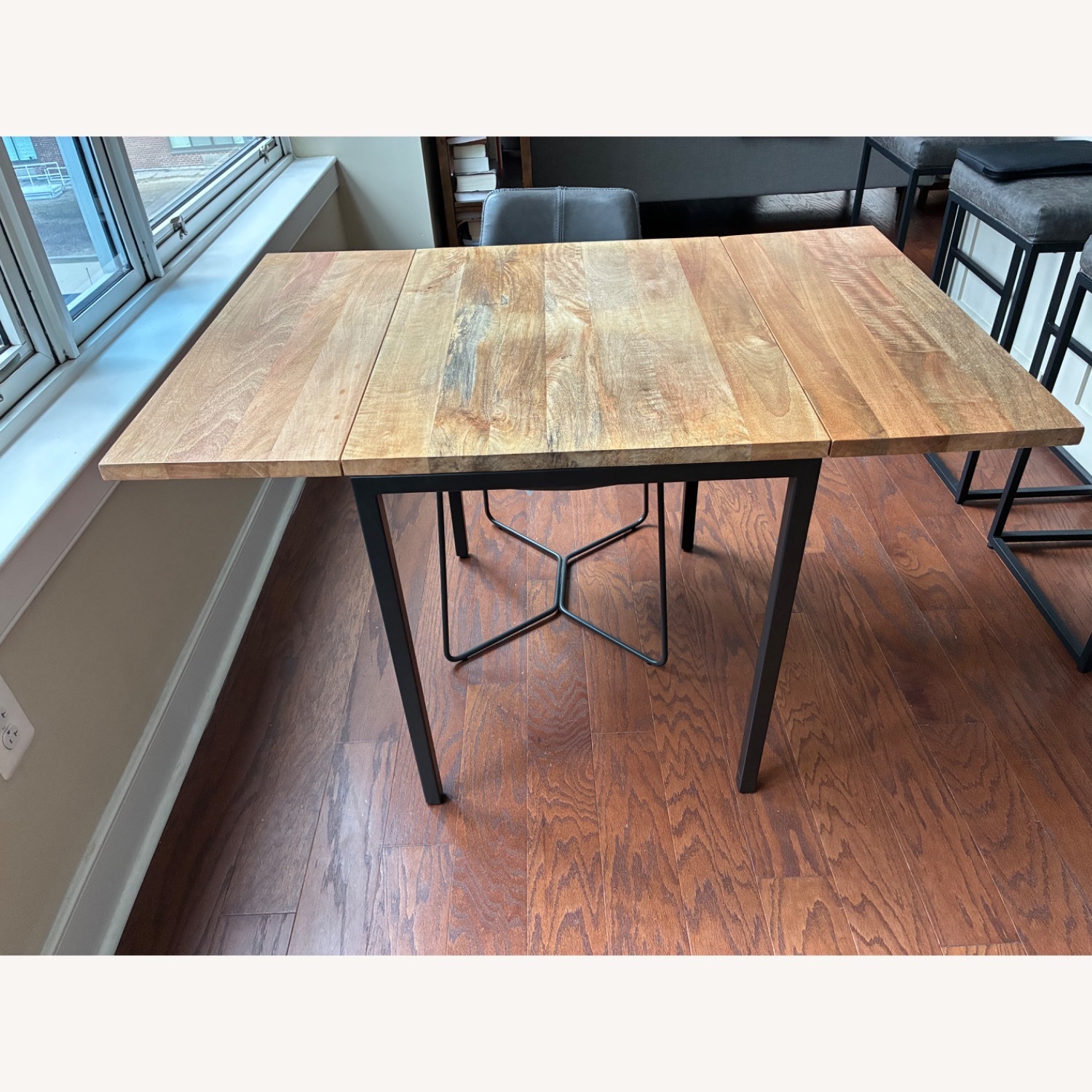 West Elm Box Frame Drop Leaf Extendable Table (24"–48") - image-2