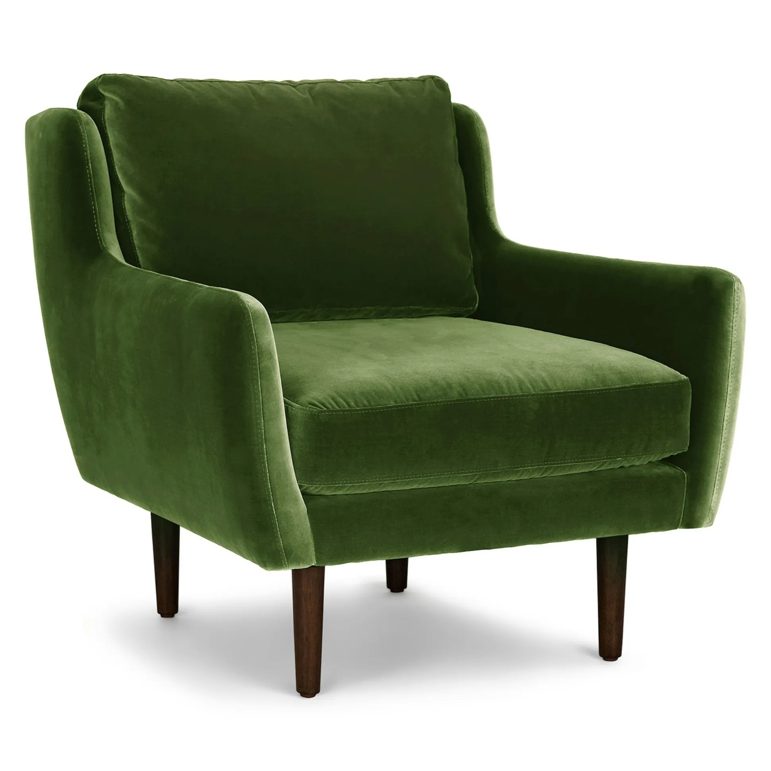 Article Matrix 30.5" Velvet Lounge Chair - Grass Green - image-4