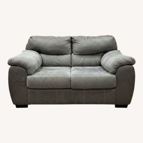 Used Dark Brown Fabric Loveseat for sale on AptDeco