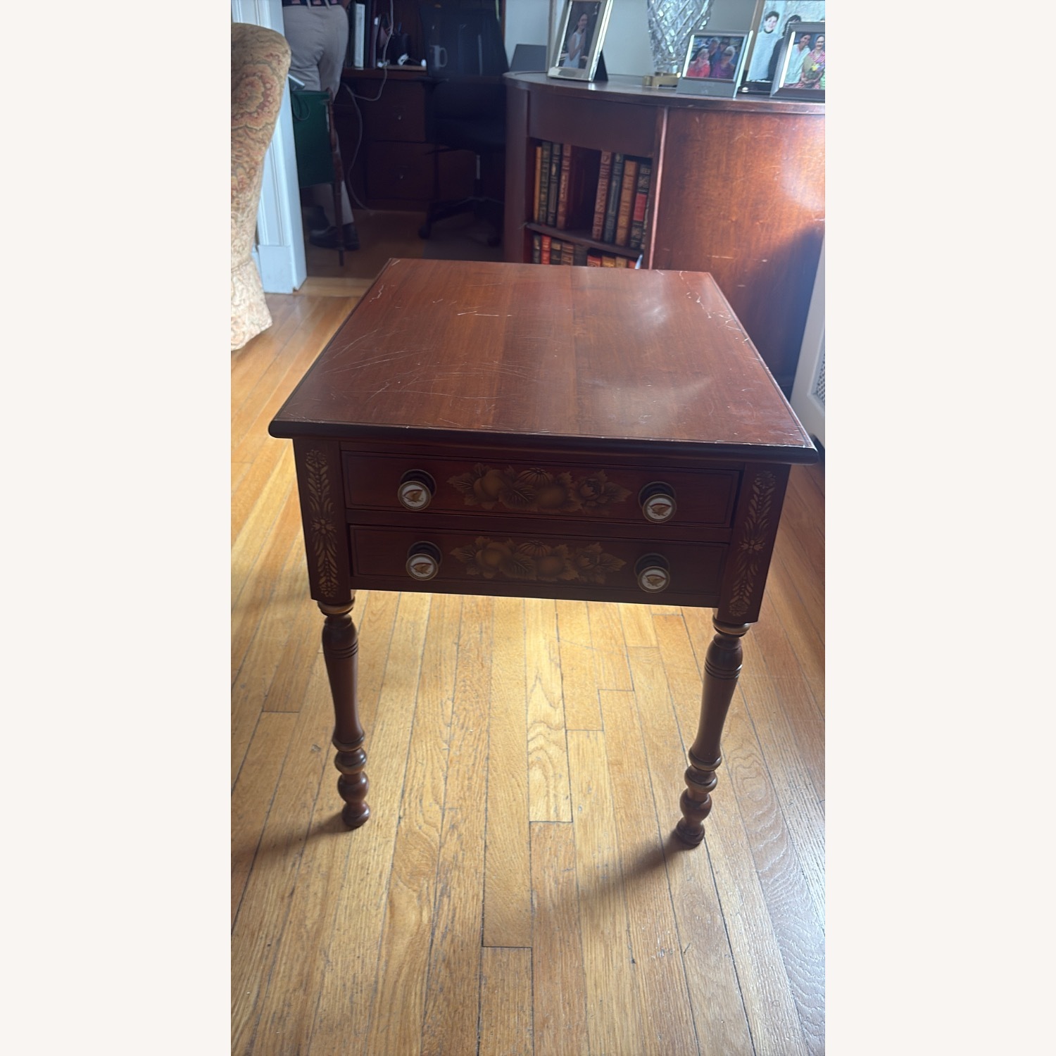 Hitchcock Furniture Dark Brown Wood Table - image-2