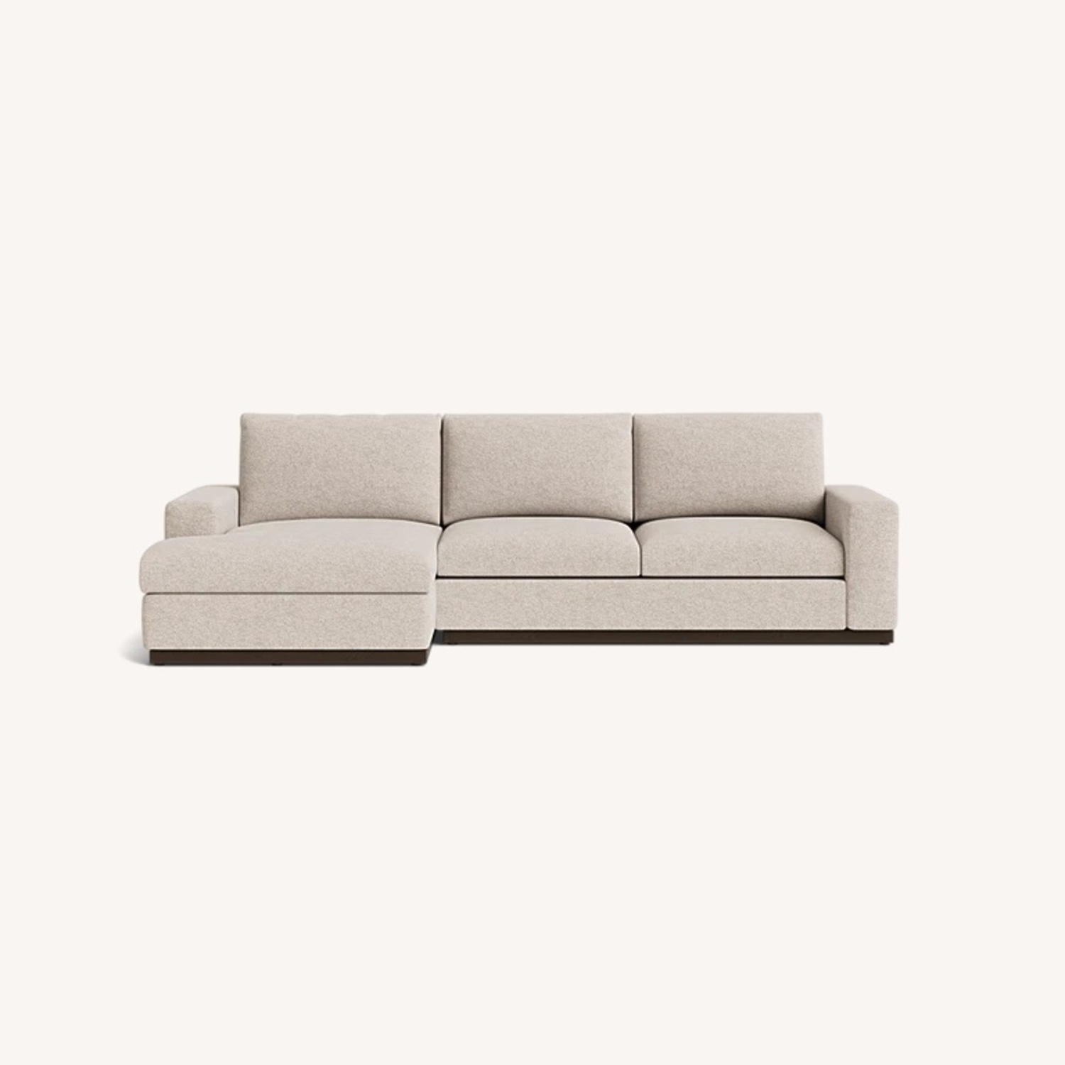 Joybird Holt Light Gray Velvet 2 Piece Sectional - image-9
