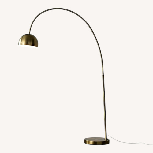 Used West Elm Overarching Metal Shade Floor Lamp (80") for sale on AptDeco