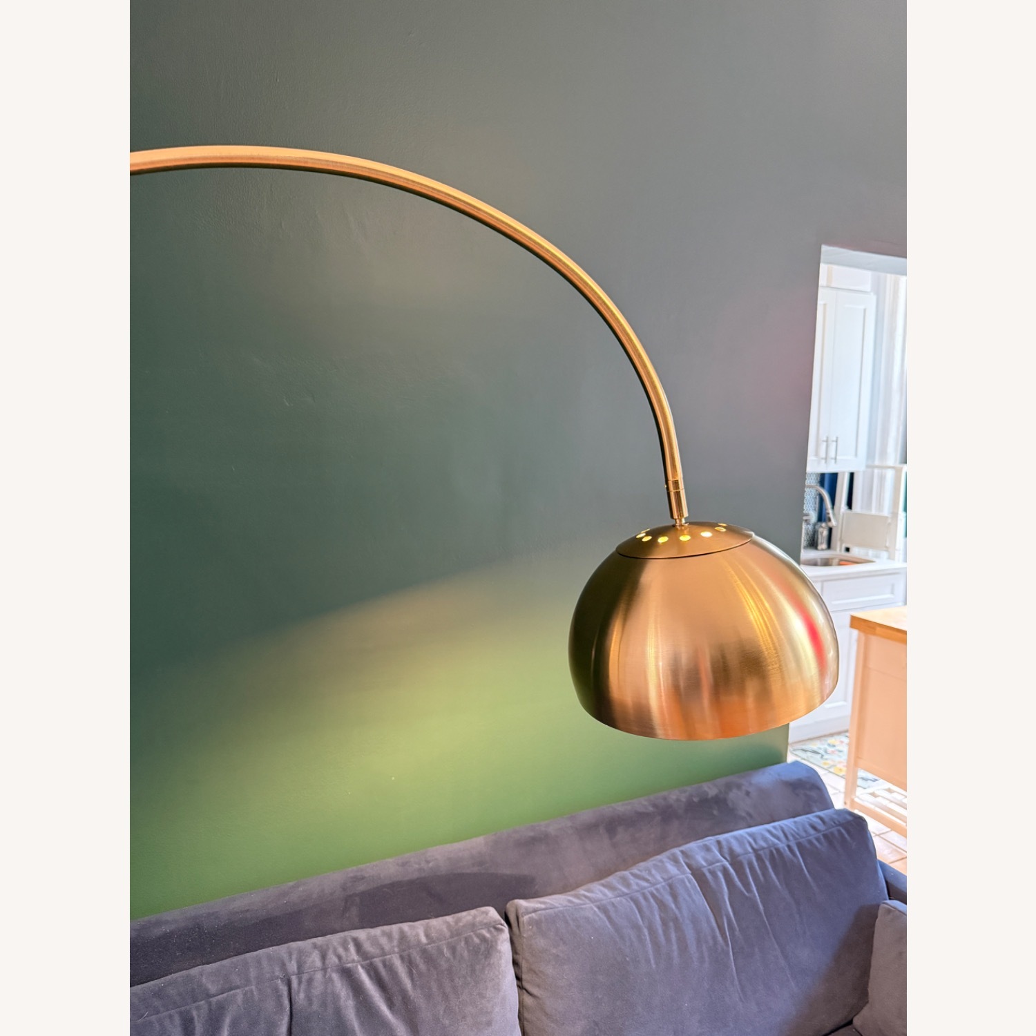 West Elm Overarching Metal Shade Floor Lamp (80") - image-2