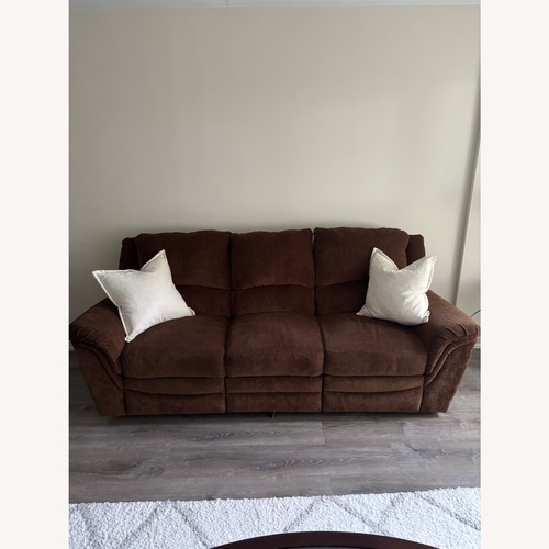 Used Dark Brown Fabric 3+ Seater Sofa for sale on AptDeco