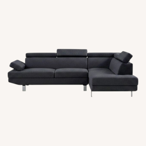 Used Wayfair Steinway Dark Gray Fabric 3+ Seater Sofa for sale on AptDeco
