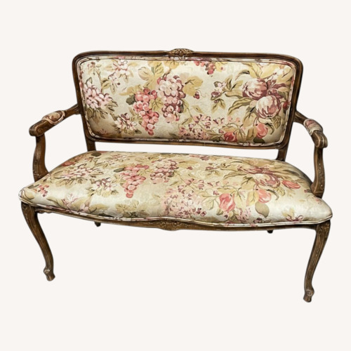 Used Vintage/Antique Fabric Loveseat for sale on AptDeco